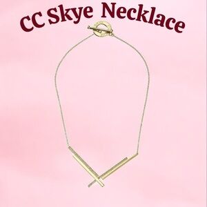 CC Skye Moon Gold Beam Necklace NWT